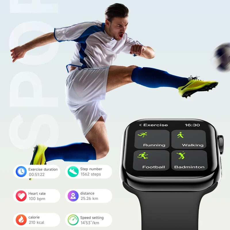 2025 Sports Smart Watch Series 10 For Watch 10 Memory Music Video Bluetooth Call Waterproof NFC GPS Smartwatch For Android IOS