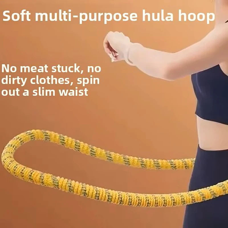 1pc Soft spring hula hoop for weight loss slimming waist and belly adult fitness home use abdominal compression fat burning