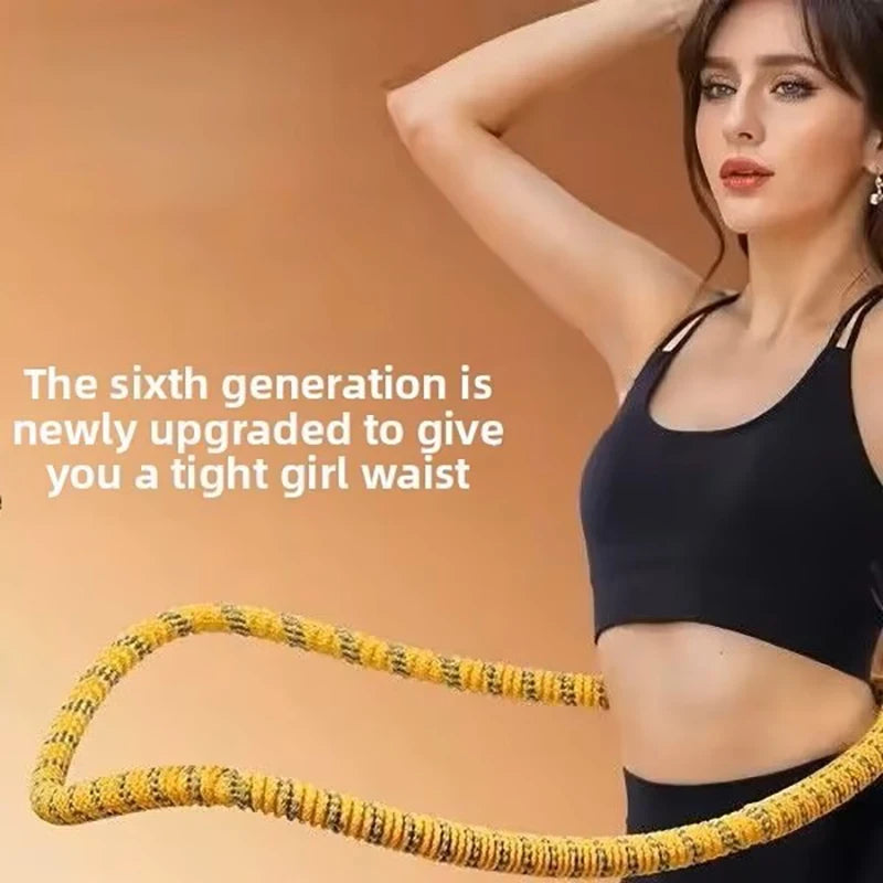 1pc Soft spring hula hoop for weight loss slimming waist and belly adult fitness home use abdominal compression fat burning